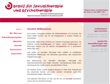 Tablet Screenshot of praxis-sexualtherapie-aachen.de